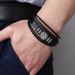 Woven Leather Rope Punk Style Multi-layer Men's Fashion Trend Compass Personality Bracelet_ipsvogv.com
