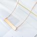 popular horizontal bar creative stainless steel couple can be engraved clavicle chain geometric long strip titanium steel necklace_ipsvogv.com