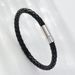 New Leather Woven Alloy Magnetic Buckle Men's Jewelry Hot Selling Couple Bracelet_ipsvogv.com