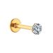 Women's Jewelry Titanium F136 Simple Four Claw Flat Bottom Zircon Ear Bone Studs Lip Studs Ear Studs Fashion Piercing Jewelry_ipsvogv.com