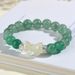 Natural Green Strawberry Crystal Yellow Water Bow Bracelet Simple And Fashionable Women's Novice String_ipsvogv.com