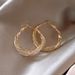 Silver Needle Round Metal Winding Ear Ring Niche Fashion Design Earrings Personality Light Luxury High-end Earrings_ipsvogv.com