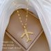 Combat 【 】 Aircraft Light Luxury Charm Gorgeous Full Diamond Necklace Women's Versatile Clavicle Titanium Steel Chain 【 】_ipsvogv.com