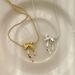 Saiyna Korean Style S Silver Geometric Dynamic Ribbon Double Layer Bowknot Necklace Minimalist Round Bead Choker Chain_ipsvogv.com