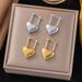 Fashionable Stainless With Irregular Heart-shaped Elements And High-end Titanium Steel Earrings For Women_ipsvogv.com