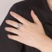 Temperament, Business Style, High Carbon Zircon Vertical Pattern Sparkling Diamond Men's Ring, Open Wedding Ring_ipsvogv.com
