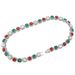 Hip hop full diamond colored rhinestone rock sugar Cuban necklace trendy men's cool and domineering neck chain_ipsvogv.com