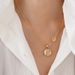 Small Luxurious Gold-plated Shell Lucky Brand Necklace Women's Collarbone Chain, Sweater Chain For Autumn And Winter,_ipsvogv.com