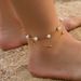 niche double layer anklets Shambhala diamond ball crystal anklets for women Multi layer simple alloy beach foot ornaments_ipsvogv.com
