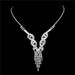 European & American Bridal Jewelry Set - Rhinestone Claw Necklace & Earrings (2-Piece Wedding Jewelry, Elegant Chain Design)_ipsvogv.com