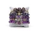 Popular Bohemian Stacking Style Bracelet Natural Amethyst Tiger Eye Stone Set Ladies Bracelet_ipsvogv.com