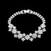 Women’s Jewelry Set Fashion Bride Wedding Dress Rhinestone Necklace Earrings Set Luxurious Temperament Super Flash Dinner Dance Jewelry Accessories_ipsvogv.com