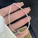 S Pure Colored Crystal Sea Blue Treasure Broken Silver Bracelet Exquisite And Fashionable INS Style High-end Temperament_ipsvogv.com
