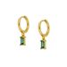 Women's Jewelry Light Luxury S925 Silver Needle INS Geometric Diamond French Style Ear Buckle Square Color Diamond Earrings Earrings_ipsvogv.com