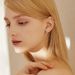 Internet celebrity fashion minimalist Mosang four claw earrings, female temperament niche, versatile pure silver earring_ipsvogv.com