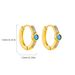 Unisex Hot Selling Classic Fashion All Match Round Micro Inlaid Gold Stainless Steel Zircon Earrings Personality Trend Ear Buckles_ipsvogv.com