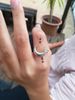 Three Heroes Strength Punk Ins Wind Moon Ring Silver Plated Creative Styling Women's Handpiece_ipsvogv.com