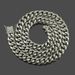 Fashionable men's Cuban gold chain hiphop, personalized diamond studded buckle necklaces, and accessories_ipsvogv.com