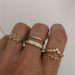 Personalized Fashion Creative Irregular Zircon Tree Branch 5-piece Geometry Set Ring_ipsvogv.com