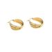 Women's Jewelry French Titanium Steel Three Ring Three Color Earrings Temperament Net Red Jewelry_ipsvogv.com