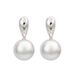 Earrings Sterling Silver Wire-drawing Ball Earrings Niche Minimalist Joker Retro Elegant Jewelry Autumn and Winter Women's High-end Sense_ipsvogv.com
