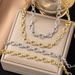 Fashion Jwlry Chain, Cross Buckl Braclt, Intrnt Clbrity, Sam Styl Gold-platd Stainlss Stl Fashion_ipsvogv.com