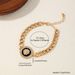 Unisex Fashionable And Personalized Geometric Round Square Honey Lion Diamond Bracelet_ipsvogv.com
