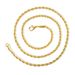 Hot Sale Fried Dough Twists Hip-hop Trend Men's Necklace Twisted Rope With Chain Clothing Accessories_ipsvogv.com