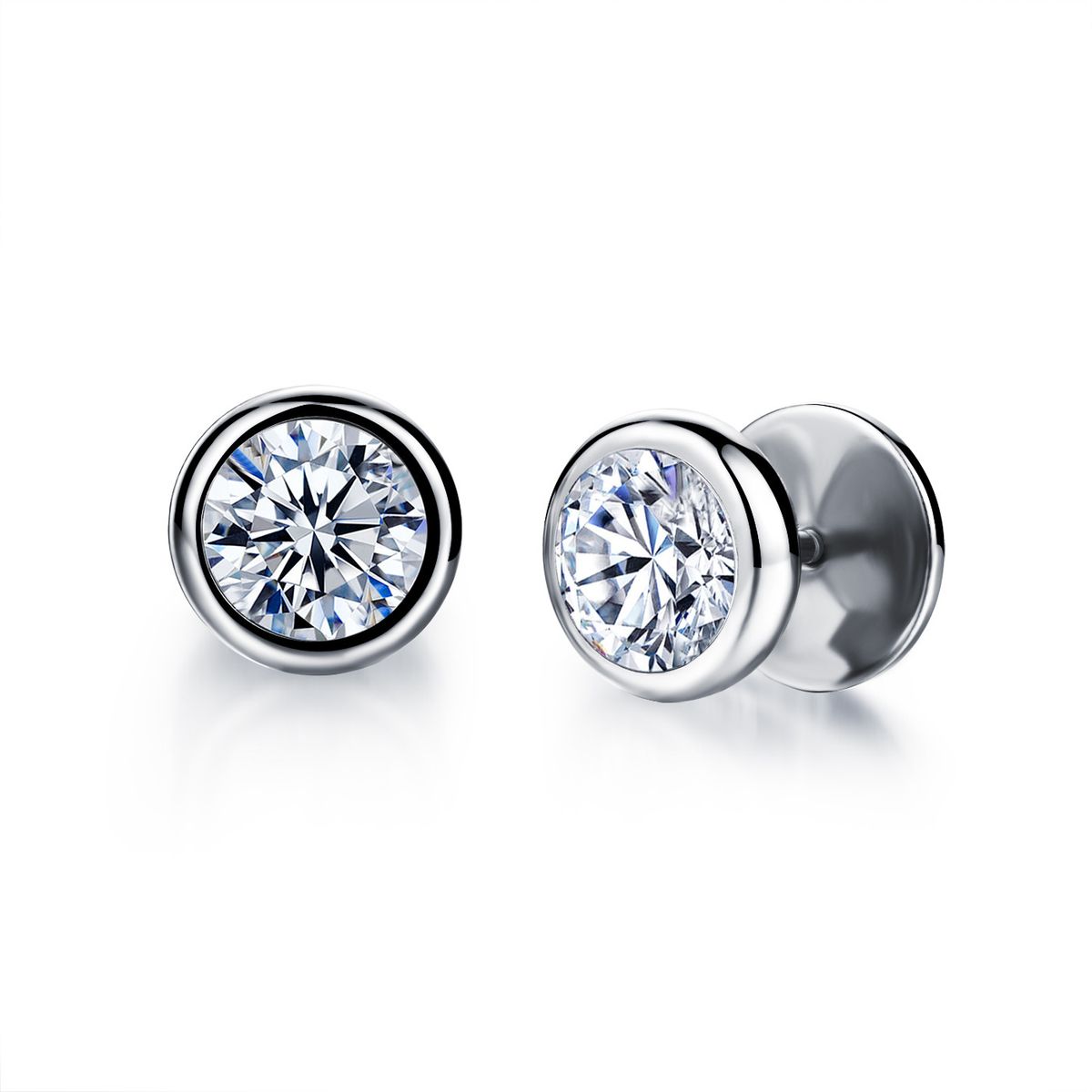 Men's Jewelry Fashion Simple Trend All Match Stainless Steel Earrings Men's Personality Hip Hop Street Earring Accessories_ipsvogv.com