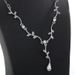 Korean Style New Rhinestone Elegant Fashion Folded Branch Wave Choker Necklace For Women_ipsvogv.com