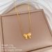 【 Full Body Titanium Steel 】 Simple Bowknot Temperament And Personality Are Extremely Simple. Real Gold Necklace In The_ipsvogv.com