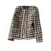 Women's Clothing Wool tweed jacket spring and autumn short style fashionable_ipsvogv.com