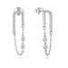 Earrings sterling silver jewelry chain zircon earrings female jewelry silver jewelry processing_ipsvogv.com