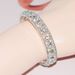 Bride every rhinestone full drill wrapped open three ring bracelet woman_ipsvogv.com