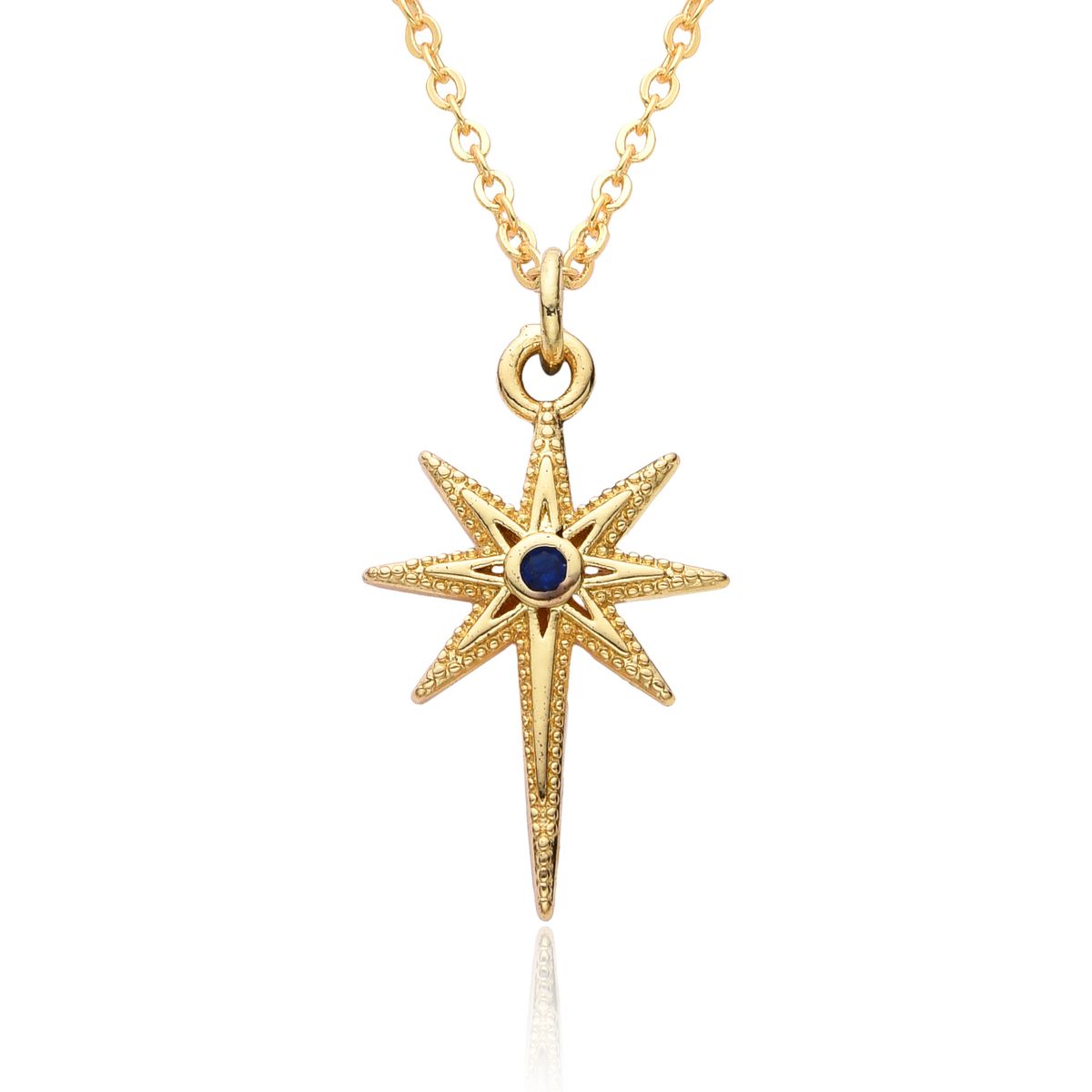 Eight-Pointed Star Necklace - European & American Style Zircon Geometric Pendant, Minimalist Personality Jewelry For Women_ipsvogv.com