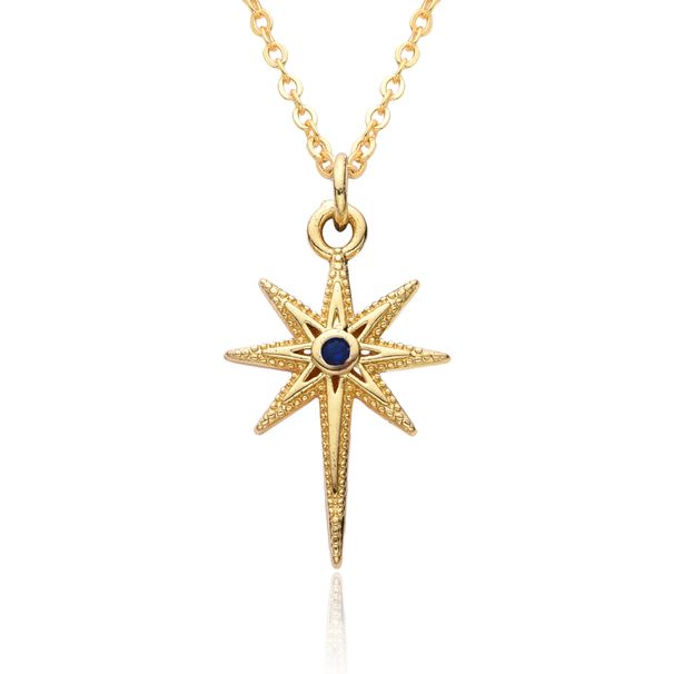 Eight-Pointed Star Necklace - European & American Style Zircon Geometric Pendant, Minimalist Personality Jewelry For Women_ipsvogv.com