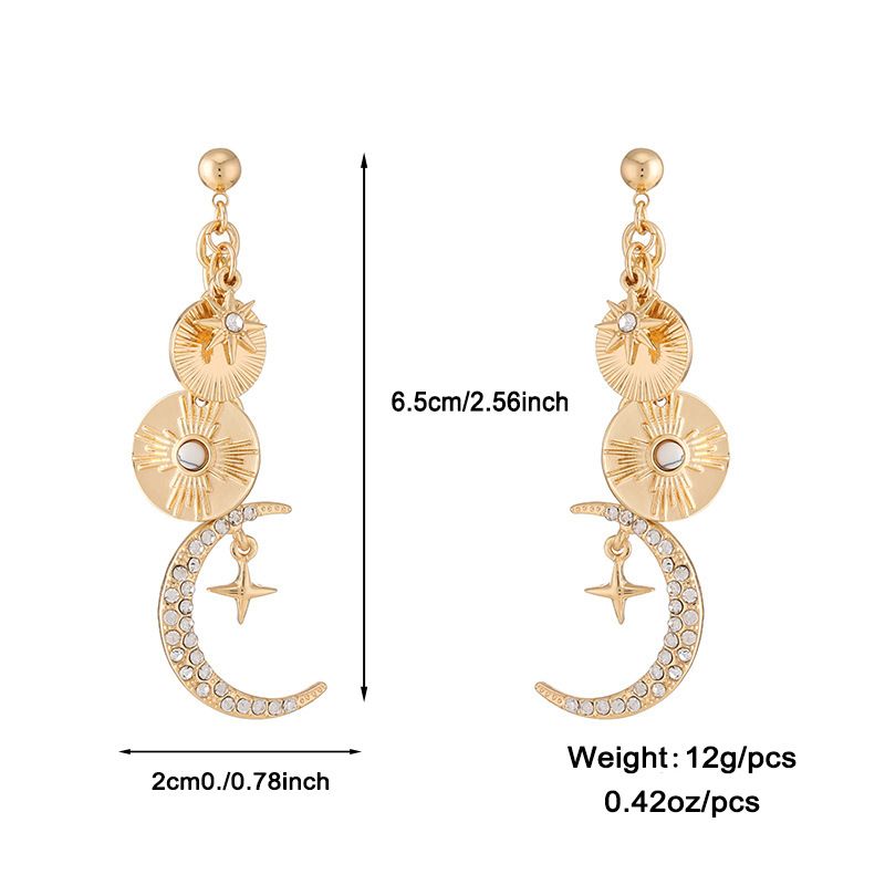 Women's Jewelry Ancient Coin Pendant Starry Sky Magic Necklace Bracelet Earrings Set_ipsvogv.com