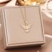 Luxurious Phoenix Wings Pendant Titanium Steel Necklace Women's Diamond Set Internet Red Clavicle Chain New Jewelry_ipsvogv.com