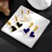 Minimalist titanium steel earrings for women, color retention for new style shells, great love for stainless steel_ipsvogv.com