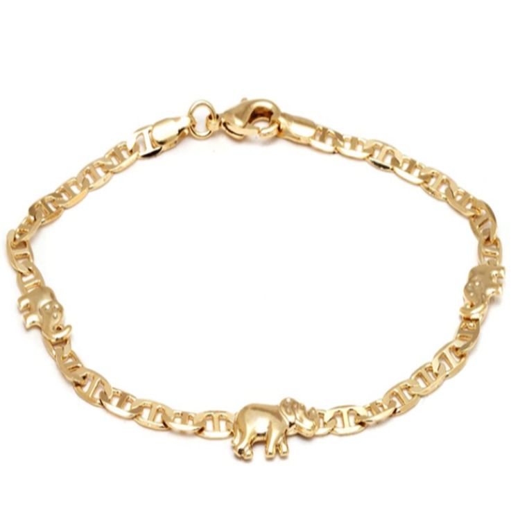 Fashionable, Minimalist, Luxurious, Gold Plated Elephant Pendant, Women's Fashion Anklets_ipsvogv.com