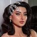 Bridal Headdress Handmade Crystal Rhinestone Hair Comb For Bridal Wedding Party, Elegant Floral Hair Accessories For Women, Silver And Gold_ipsvogv.com