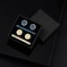 Dai Li Vintage Tie Clip Cufflinks Set French Gold Plated Copper Cufflinks Banquet Suit Shirt Tie Clip Accessories_ipsvogv.com