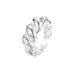 S Sterling Silver Fried Dough Twists Cow Horn Bag For Female Ins Cool Style Small Crowd Minimalist Hollow Out Winding_ipsvogv.com