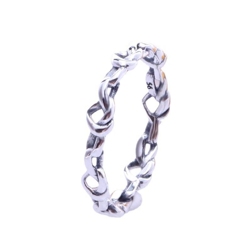 Women's Jewelry Heart-Shaped Ring Minimalist Intertwined Love Couple Ring Romantic Gift For HerHeart To Heart Ring, Fashionable Heart To Heart_ipsvogv.com