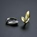 Simple Color Preserving Personality Leaf Irregular Ring Opening Adjustable Unisex Hand Jewelry INS_ipsvogv.com
