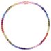Men And Women's Jewelry Hip Hop New 5mm Color Zircon Tennis Chain Hip Hop Necklace Tennis Chain_ipsvogv.com