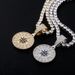 Compass Full Of Zircon Pendant Hip Hop Personality Trendy Men And Women Necklace Accessories_ipsvogv.com