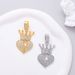 Alloy Niche Design Crown Love Pendant Personality Hip Hop Fried Dough Twists Necklace Classic Jewelry_ipsvogv.com