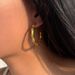 INS Fashionable Niche INS Retro Titanium Steel Bamboo Knot Old Earrings_ipsvogv.com