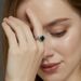 new Retro Light Luxury Cultivated Emerald Ring S925 Silver Full Of Colored Diamonds Finger Ring Atmosphere All Match_ipsvogv.com